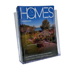 W8 – Wall Mount Single Pocket Full-Page Brochure Holder