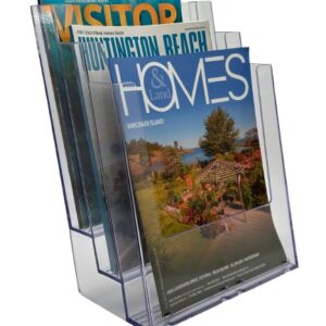 3C8 – Three Pocket Three Tier Full-Page Brochure Holder